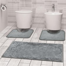 Comart - Set Tappeti Ocean Bagno - Tris Tappetini Bagno: Un Tappeto Rettang t7Gf