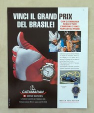 E809- Advertising Pubblicità -1994- CATAMARAN , OROLOGIO SWISS WATCHES