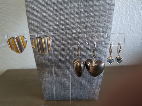 Orecchini cuore vintage lotto