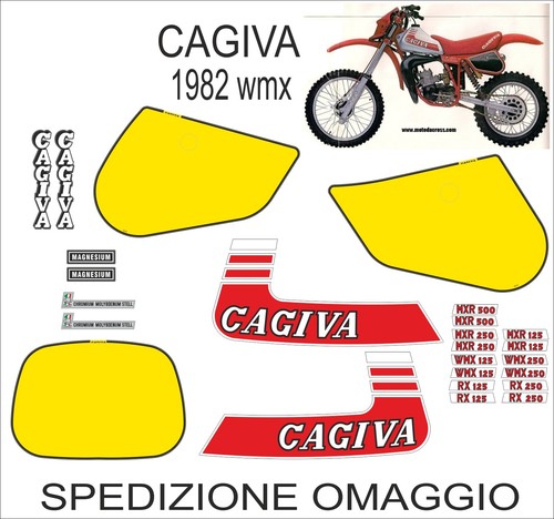 Adesivi cagiva wmx 1982 - adesivi,