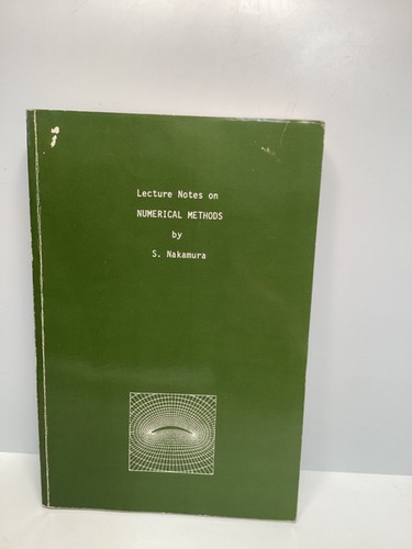 Lecture notes numerical - notes, on
