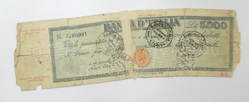 5000 lire titolo provvisorio - , 4