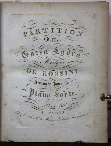 Rossini partizione della - partizione,