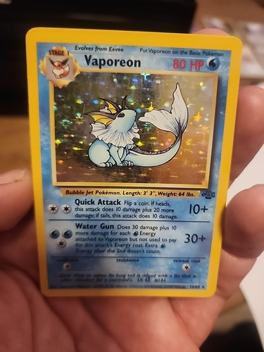 Carta pokemon vaporeon - carta,