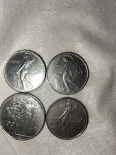 Lotto-4 Monete 50 lire Vulcano