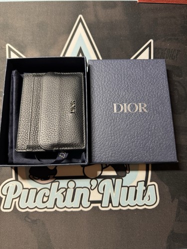 Dior porta carte logo - in, pelle