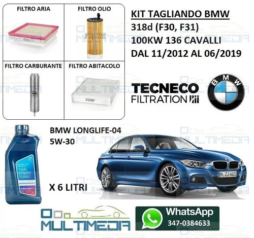 Kit tagliando filtri - kit, olio