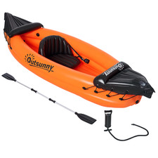 Outsunny canoa gonfiabile - outsunny, 1