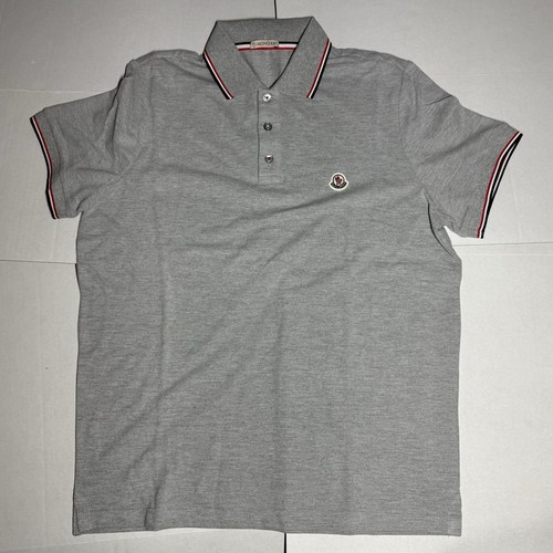 Polo moncler tricolore cotone - polo,