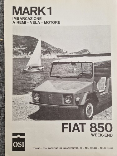 Pubblicita advert fiat - '60/70,