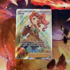 Carta Pokemon Sonia 192/192 Fragore Ribelle  ITALIANO Allenatore RARA NM