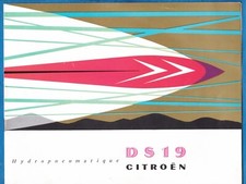 Citroen DS 19 brochure d'epoca