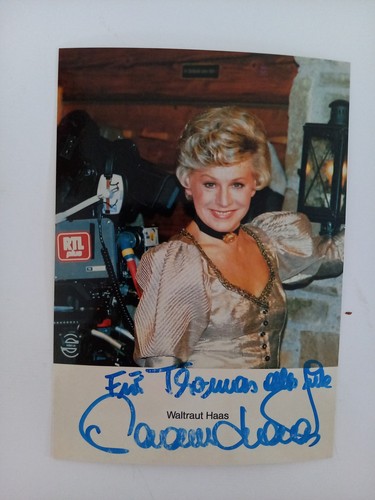 Waltraut haas autografo - waltraut,