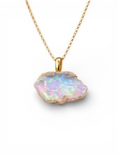 Collana grezza opale - , naturale