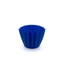 Porta vaso blu Plissettato