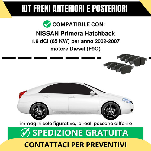 Pastiglie freno ant post - ant, +