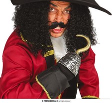 UNCINO PIRATA DORATO CON TESCHI