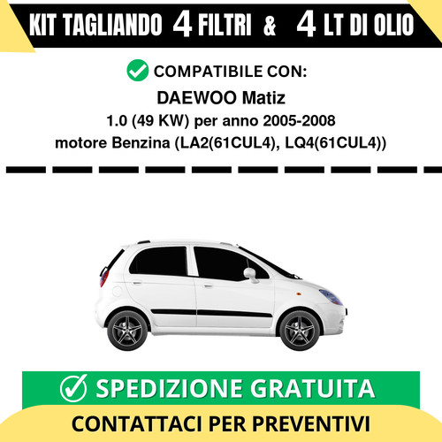 Tagliando per daewoo matiz - per, 1.0