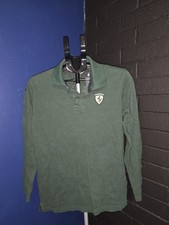 Ferrari Long Sleeve Green Polo