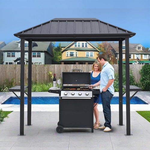 5x8ft hardtop grill gazebo - hardtop,