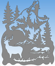 Orso. Pannello decorativo