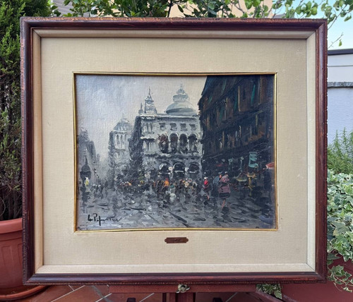 Quadro olio tela - olio, su