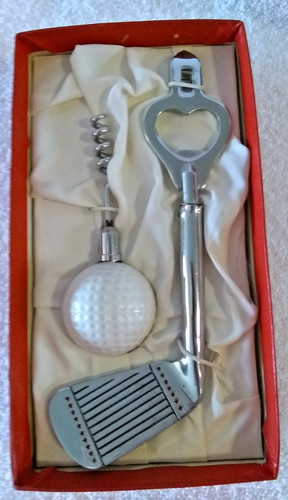 Set bar vintage tema golf - set, in
