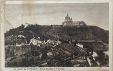 Cartolina Superga Torino viaggiata 1932