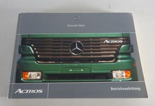 Manuale D'uso Mercedes-Benz Actros MP1 Modello 950 - 954 Aggiornamento 08/2001