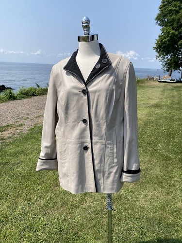 Giacca pelle reversibile nera - pelle,