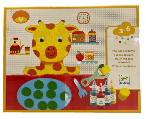 Children sponge painting - sponge,