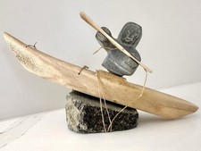 Vintage Inuit figura in pietra