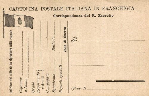 Ww1 franchigia cartolina - ww1,