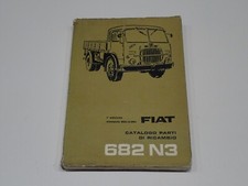 FIAT 682 N 3 AUTOCARRO CATALOGO PARTI DI RICAMBIO 1963