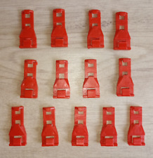 Lotto stock 13 SUPPORTI Rossi POLICAR POLISTIL 1:32 A/17 pista elettrica anni 70