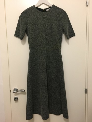 Vestito grigio lungo maniche - vestito,