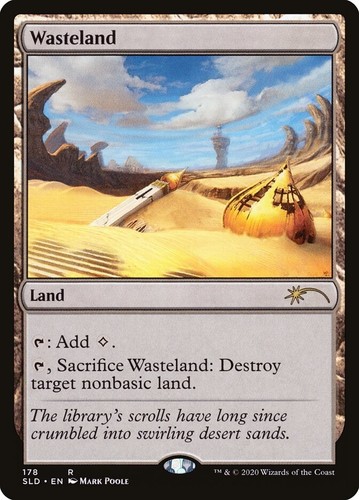 Mtg foil wasteland sld en - wasteland, sld-en