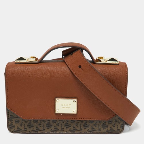 Borsa dkny marrone rivestita - marrone,