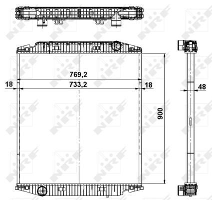 Nrf 549568 radiatore - nrf,