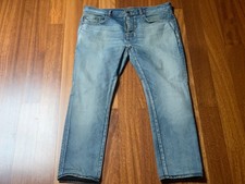 JEANS SKINNY SAINT LAURENT PARIS D24 IN DENIM BLU LAVATO TAGLIA 34