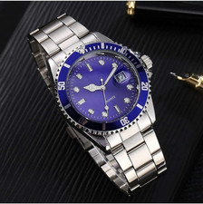 Blue Men's Stainless Steel