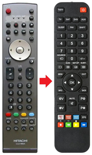 Telecomando adatto per - , hitachi