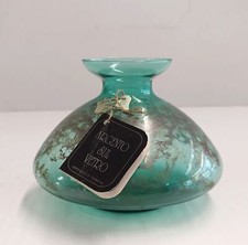 Vasetto Arte Murano decorato in argento su vetro