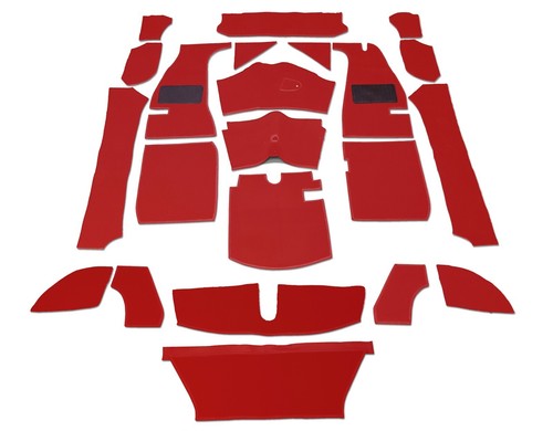 Set tappeti interni claret red - tappeti,