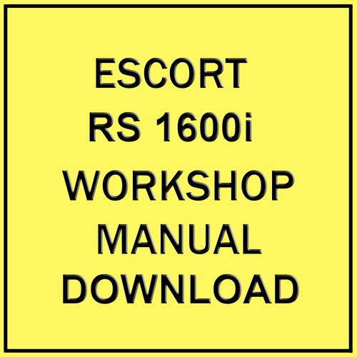 Manuale officina ford escort - manuale,