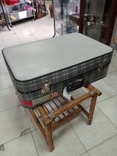 Valigia Vintage "Lanerossi" in Cartone Rigido con Design Geometrico