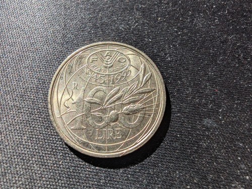 Moneta 100 lire fao fiat - 100,