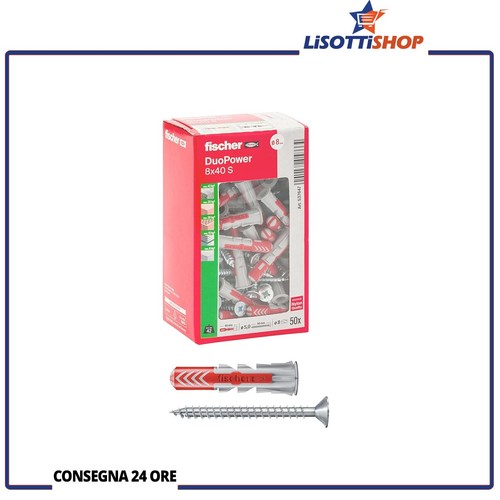 Fischer 50x tasselli con vite - 50x,