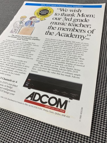 Adcom gfa 2535 amplificatore - adcom,