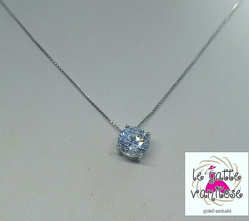 Collana donna con punto luce - collana,